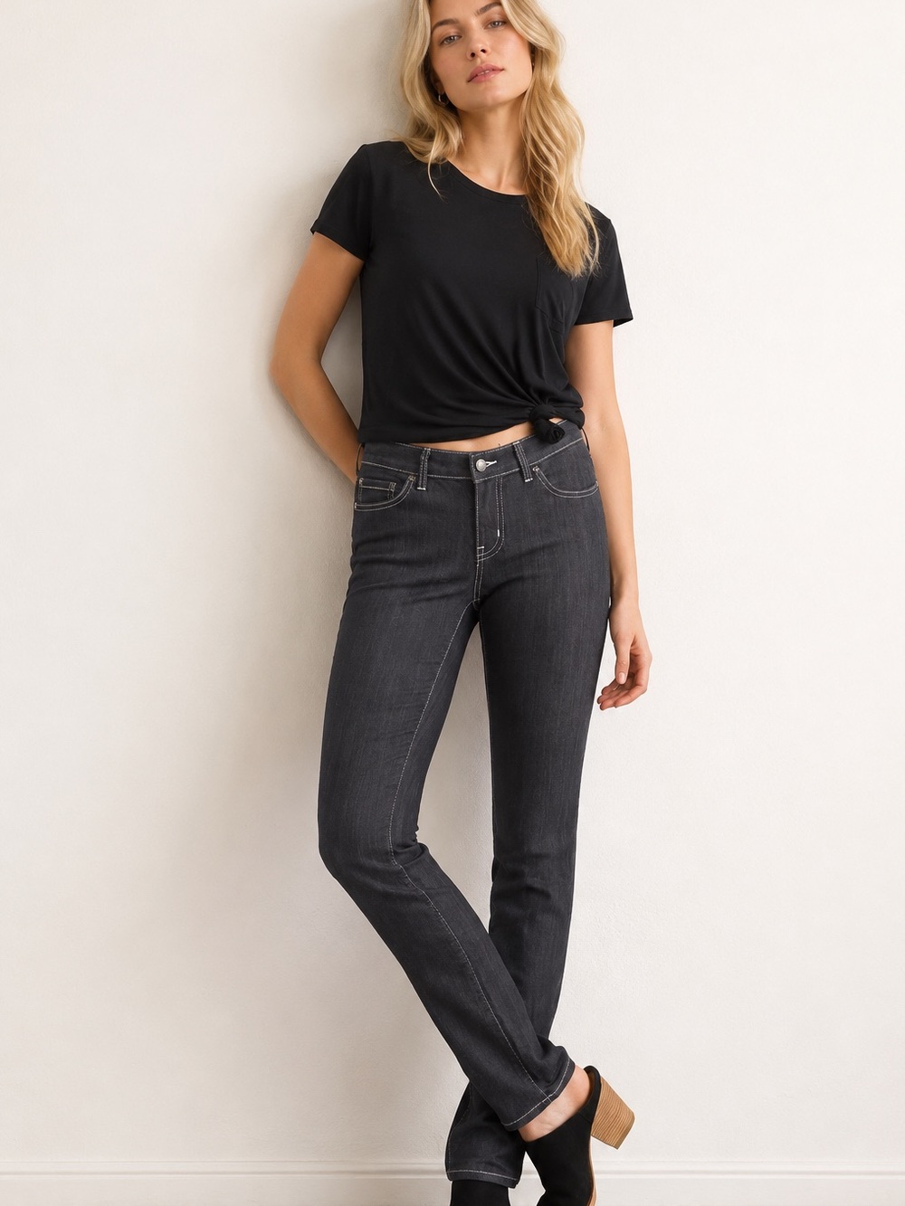 prAna Kayla Charcoal Organic Cotton Blend Jeans Women’s Size 6/28